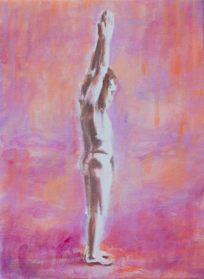 Maurice Braspenning Standing 40 x 30 cm acryl op linnen