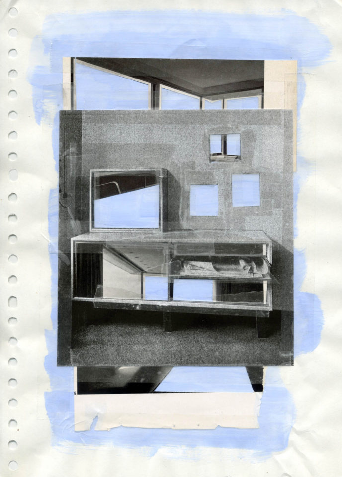 Liesbeth Doornbosch No One Home Series #22 29,7 x 21 cm diverse technieken op papier